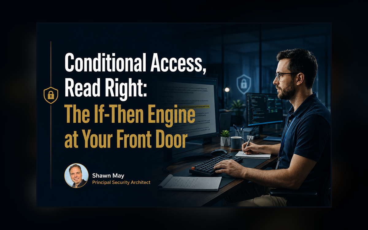 Conditional Access, Read Right: The If-Then Engine at Your Front Door