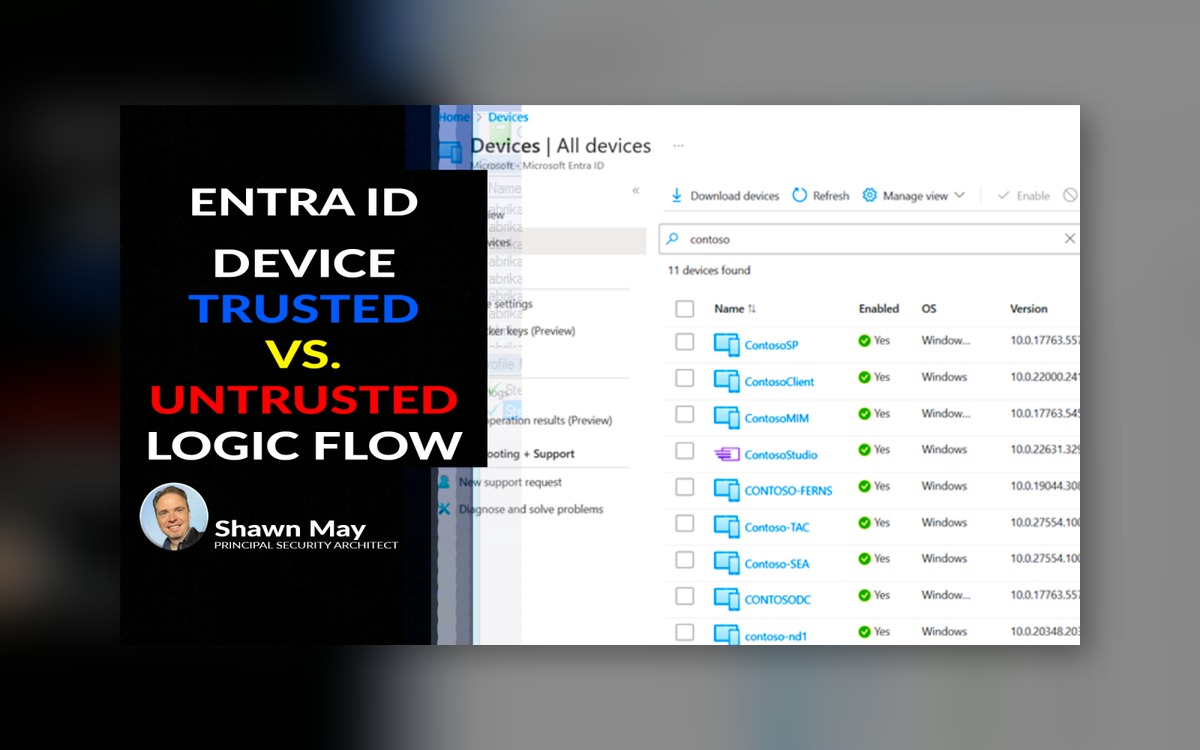 Device Trusted vs. Untrusted Logic Flow