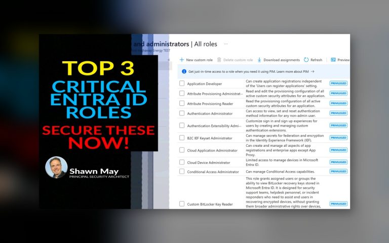 Top 3 Critical Entra ID Roles - Secure These Now!