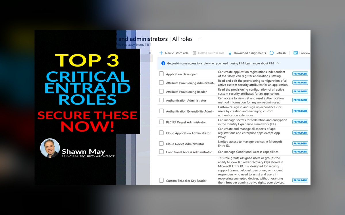 Top 3 Critical Entra ID Roles - Secure These Now!