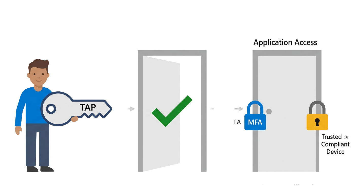 TAP can help with MFA recovery, but it does not bypass separate device controls