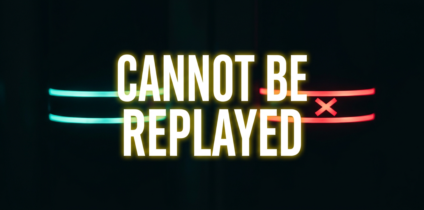 valid only where created - a relayed copy is rejected
