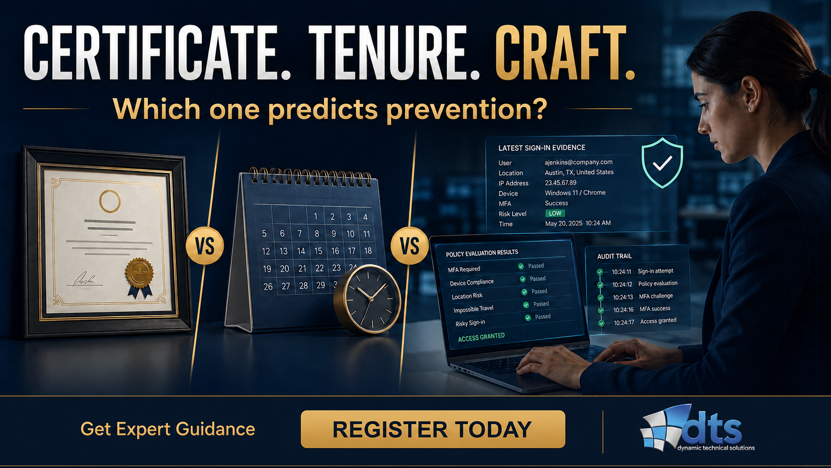 Technology in Cybersecurity: Cert, Tenure, or Craft? - Register for the Conditional Access Introductory Lecture